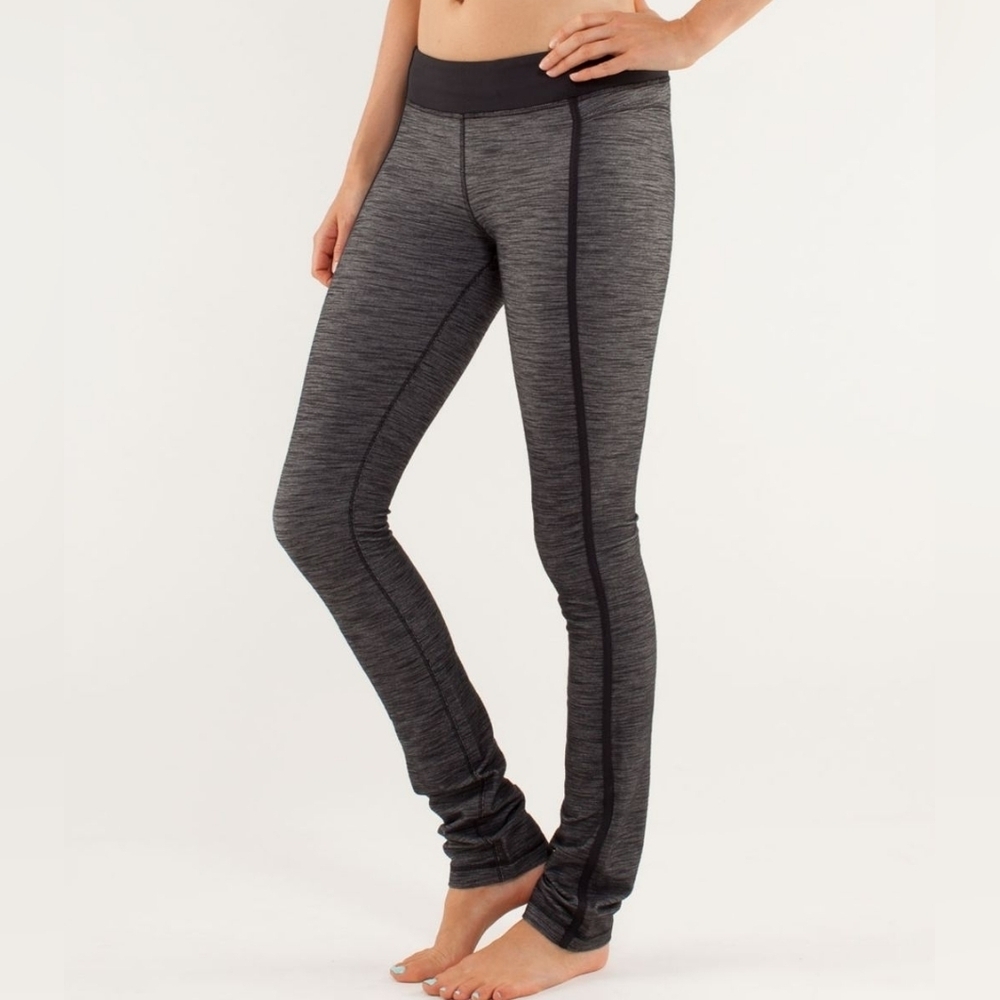 Lululemon Athletica Forme Pant Reversible Slub Denim Black Gray - Women's 4